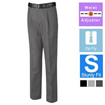 CLEARANCE OFFER - David Luke Sturdy Fit Single Pleat Senior Trousers