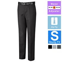 David Luke Sturdy Fit Flat Fronted Senior Trousers