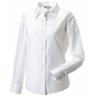 White Long Sleeve Oxford Blouse - Single Pack Sizes 8-26